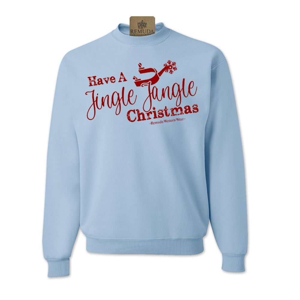 Have A Jingle Jangle Christmas - Western Adult Unisex Western Spur Sweatshirt