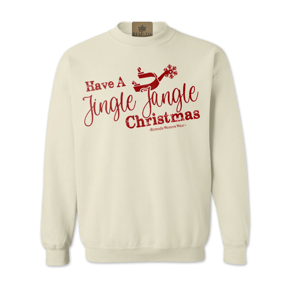 Have A Jingle Jangle Christmas - Western Adult Unisex Western Spur Sweatshirt
