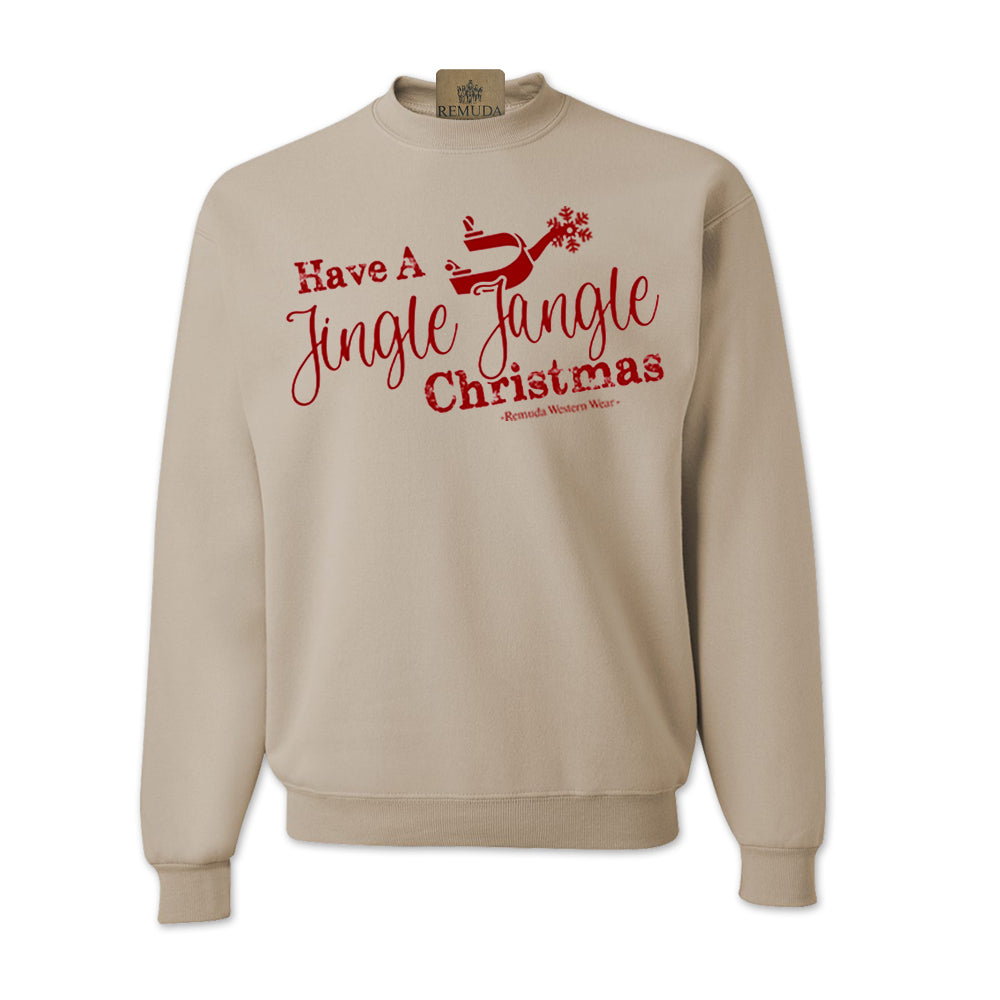Have A Jingle Jangle Christmas - Western Adult Unisex Western Spur Sweatshirt
