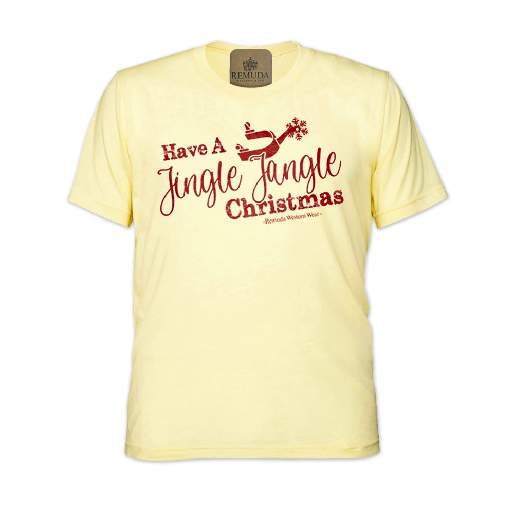 Have A Jingle Jangle Christmas - Adult Western Spur Christmas Tee T-Shirt