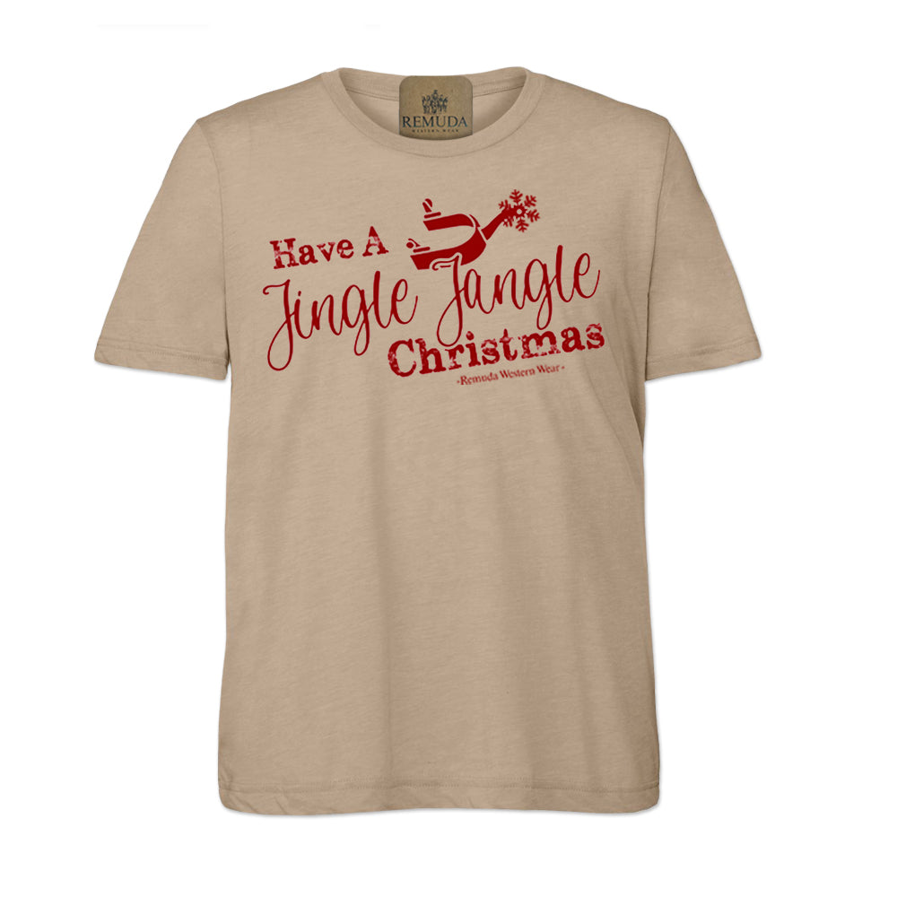 Have A Jingle Jangle Christmas - Adult Western Spur Christmas Tee T-Shirt