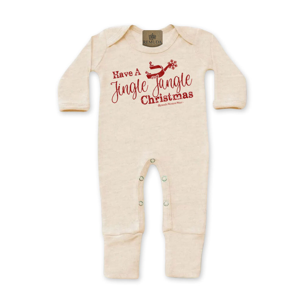 Have A Jingle Jangle Christmas - Infant Western Spur Santa Sleepwear