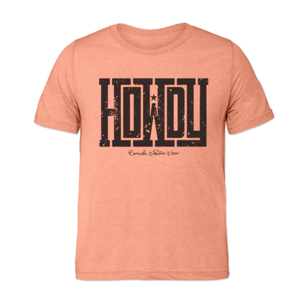 Howdy - Adult Unisex Western Tee T-Shirt - Color Group 1
