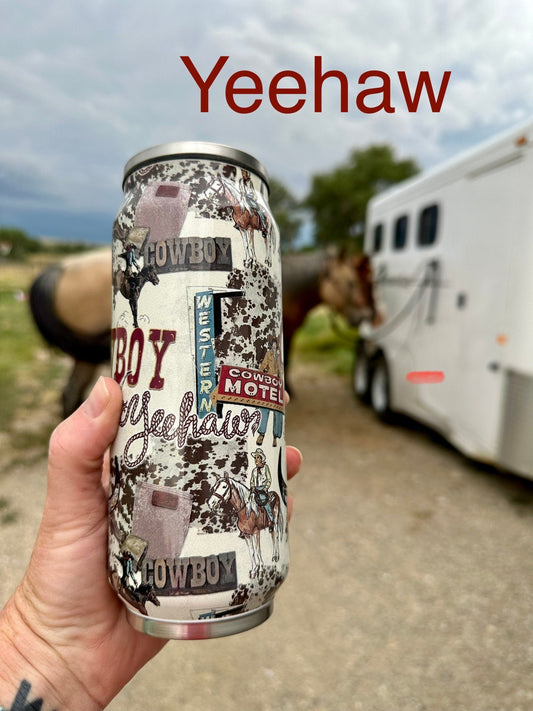 Western Tumbler, Cowgirl Tumbler Cups