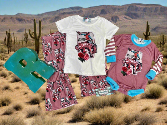 COWGIRL KIDS, Matching Sister Outfits | Cowboy Ranch Sibling Sets | Western Sister Gifts