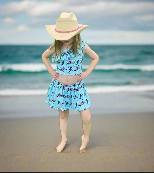 Western Tankini Swimsuit, Cowgirl Swimwear