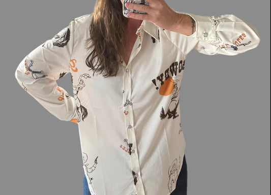 Western Button Up Shirt, COWGIRL Shirt