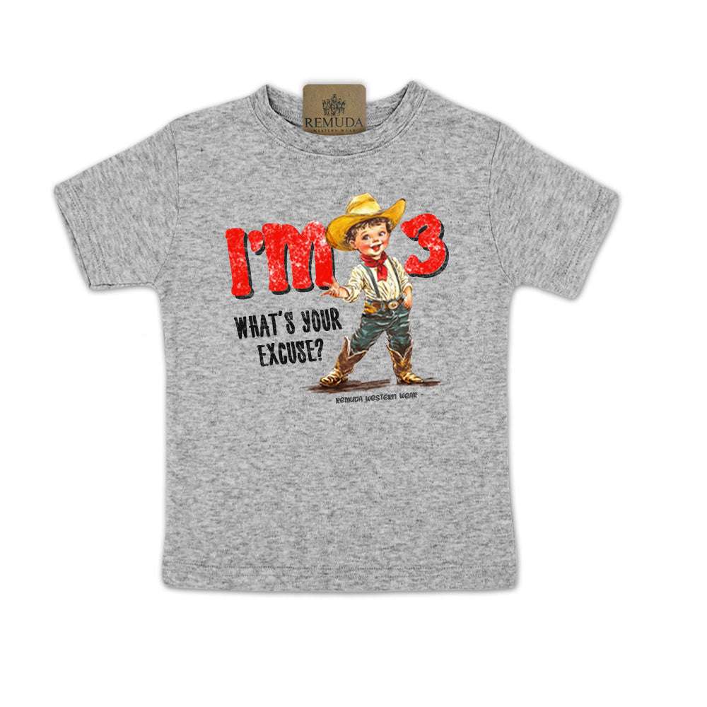 I'm 2, What's Your Excuse? - Toddler Western Tee (also comes in I'm 3, 4, & 5)