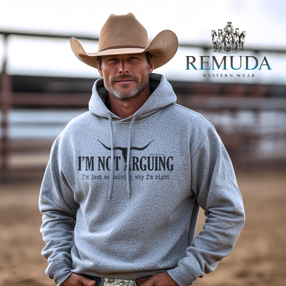 I'm Not Arguing, I'm Just Explaining Why I'm Right - Adult Unisex Western Pullover Hoodie