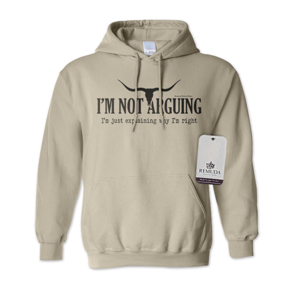 I'm Not Arguing, I'm Just Explaining Why I'm Right - Adult Unisex Western Pullover Hoodie