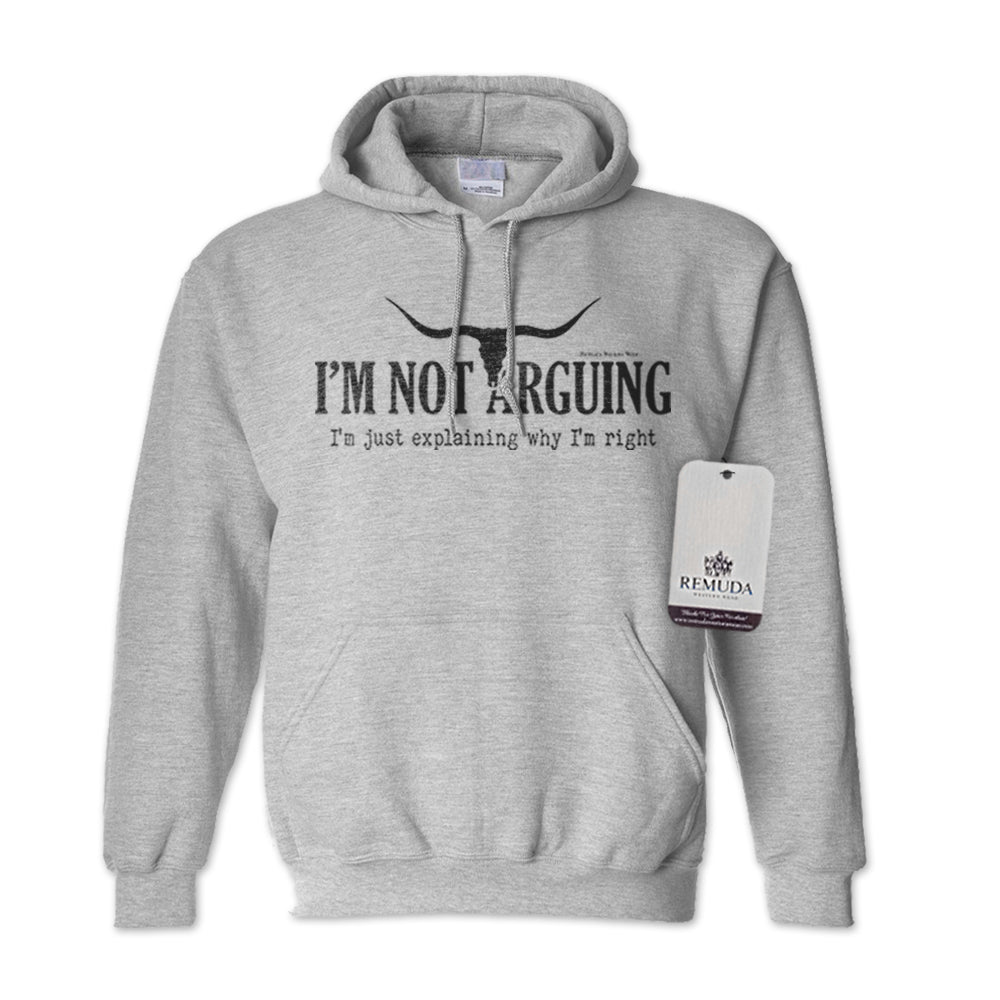 I'm Not Arguing, I'm Just Explaining Why I'm Right - Adult Unisex Western Pullover Hoodie