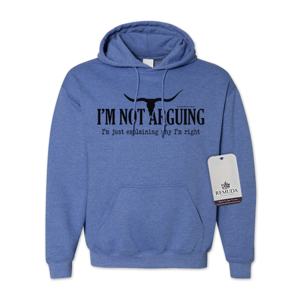 I'm Not Arguing, I'm Just Explaining Why I'm Right - Adult Unisex Western Pullover Hoodie