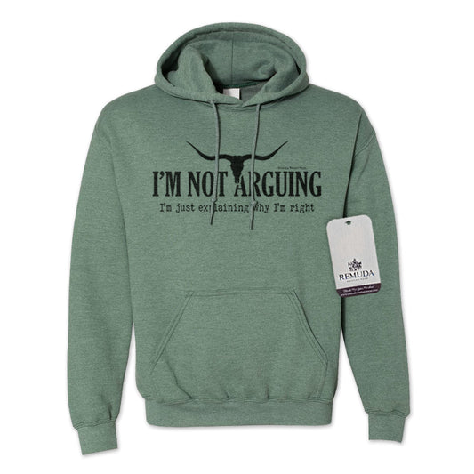 I'm Not Arguing, I'm Just Explaining Why I'm Right - Adult Unisex Western Pullover Hoodie