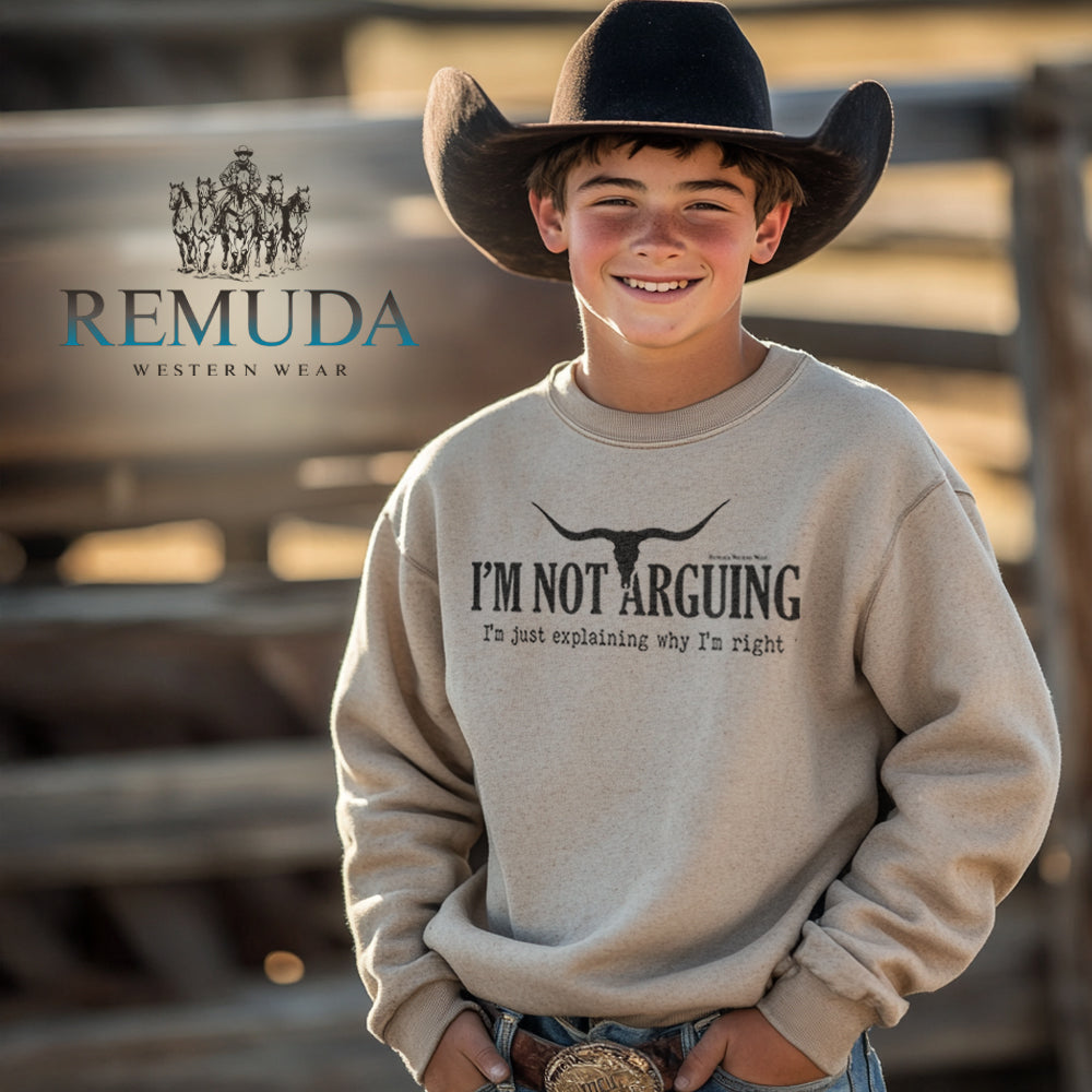 I'm Not Arguing, I'm Just Explaining Why I'm Right - Western Youth Sweatshirt