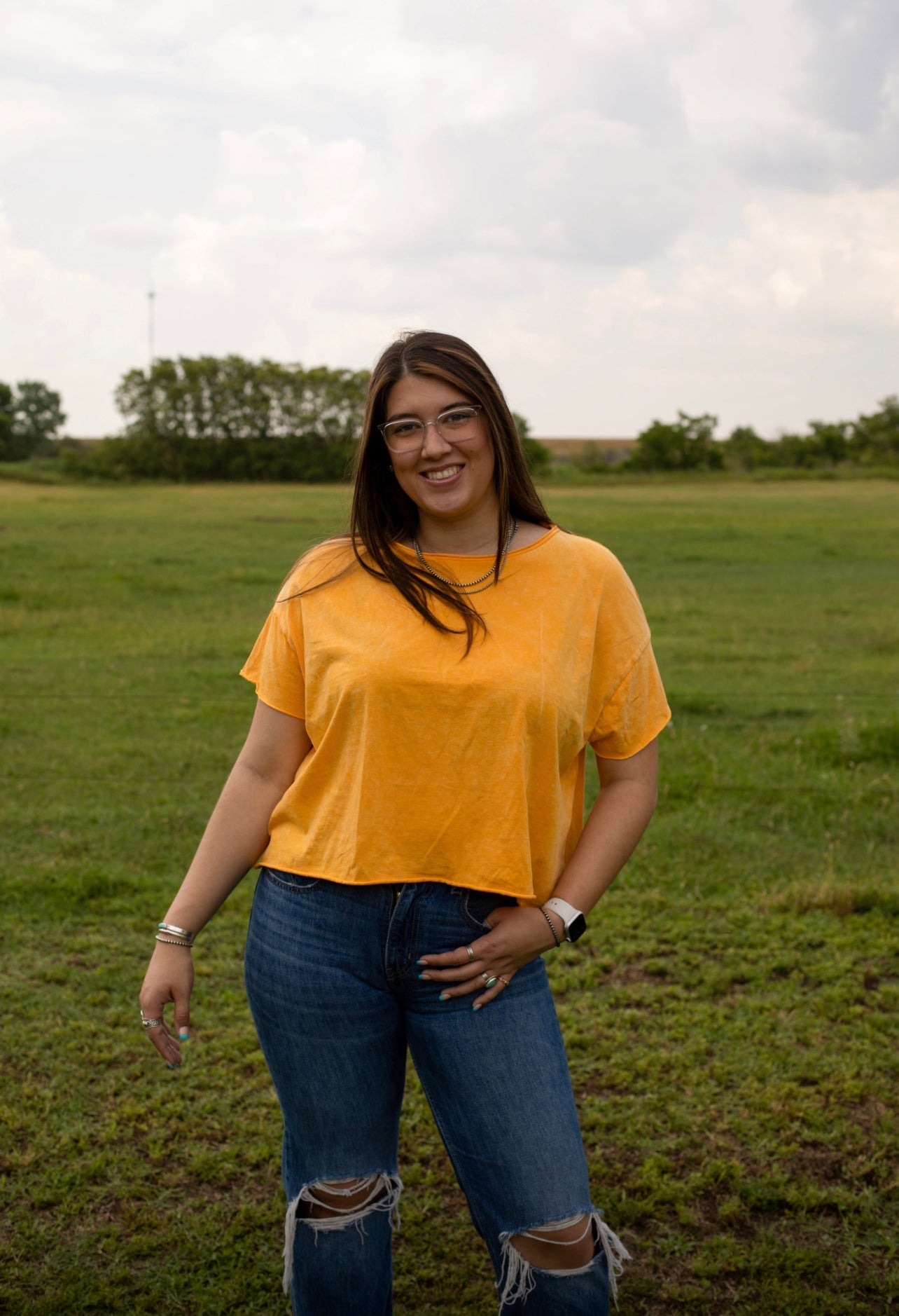 Yellow Gold - Washed Tee Top