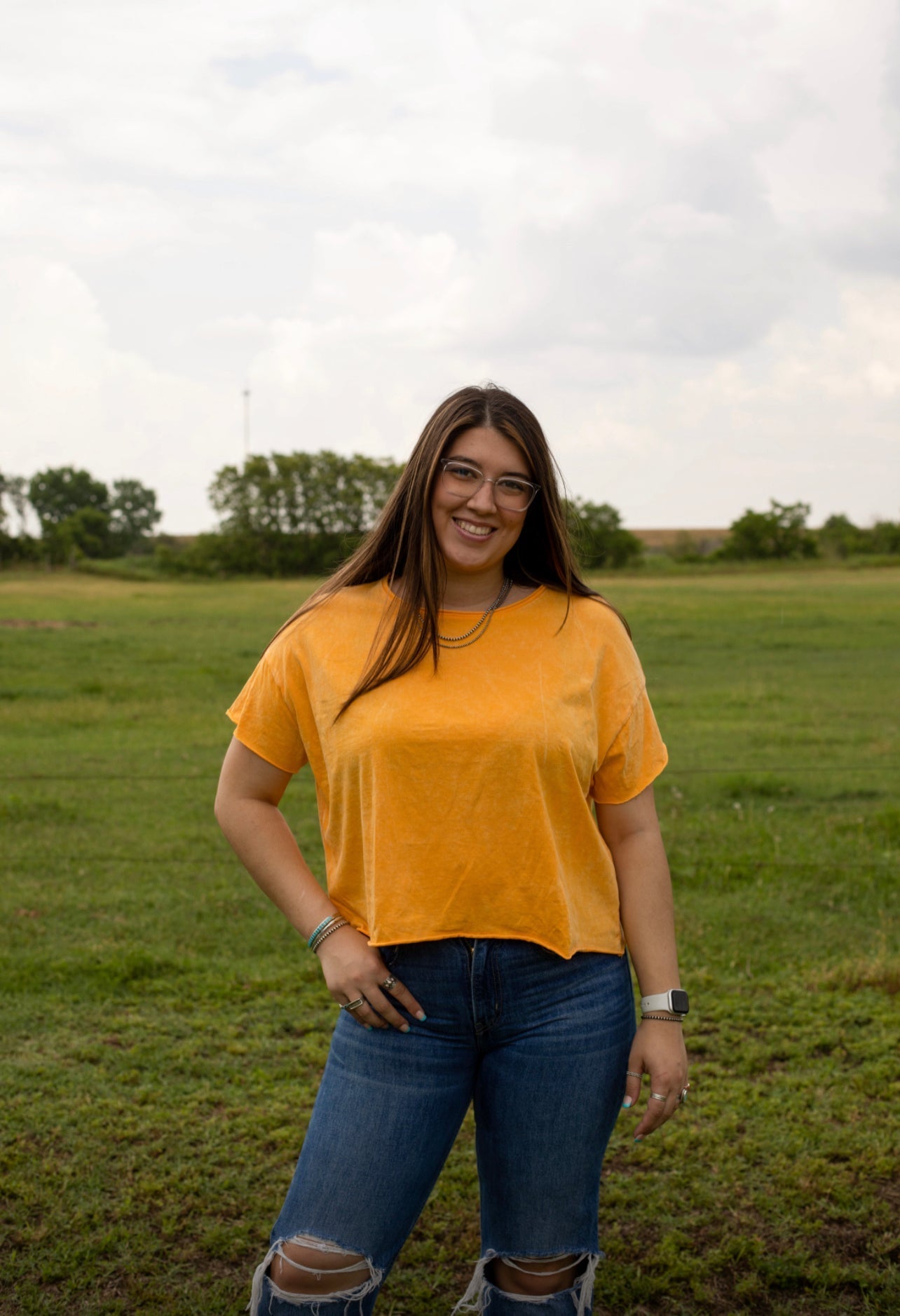 Yellow Gold - Washed Tee Top