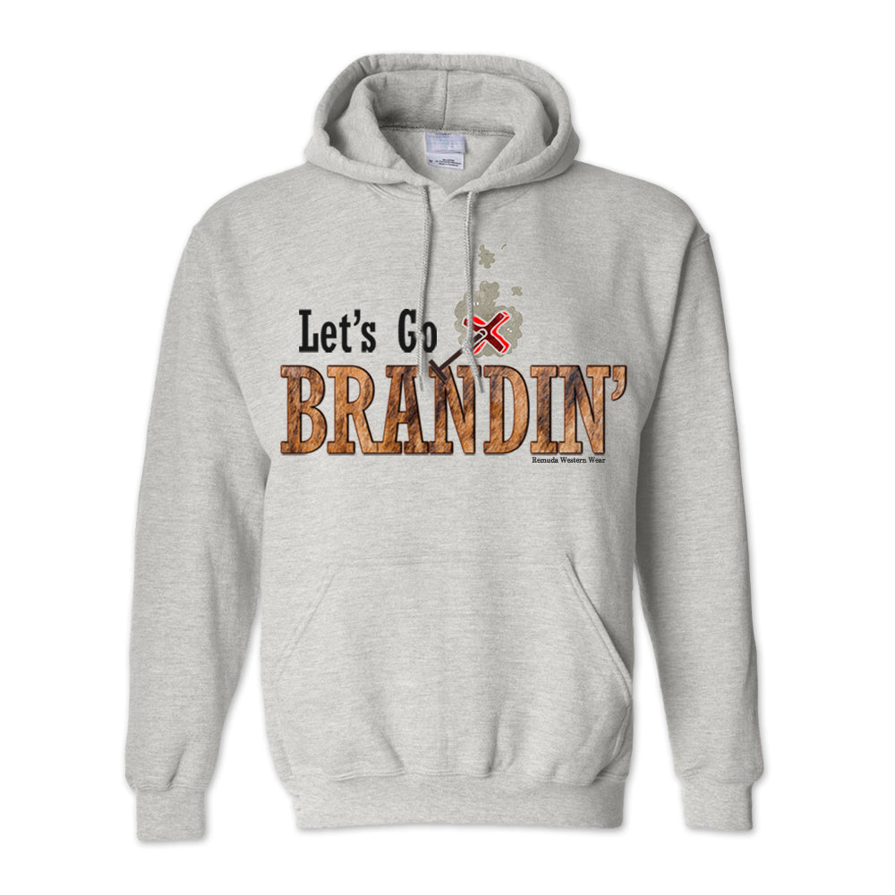 LET'S GO BRANDIN' Adult Unisex Western Pullover Hoodie
