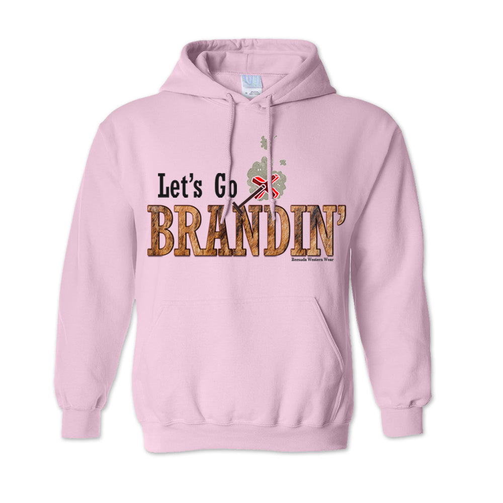 LET'S GO BRANDIN' Adult Unisex Western Pullover Hoodie