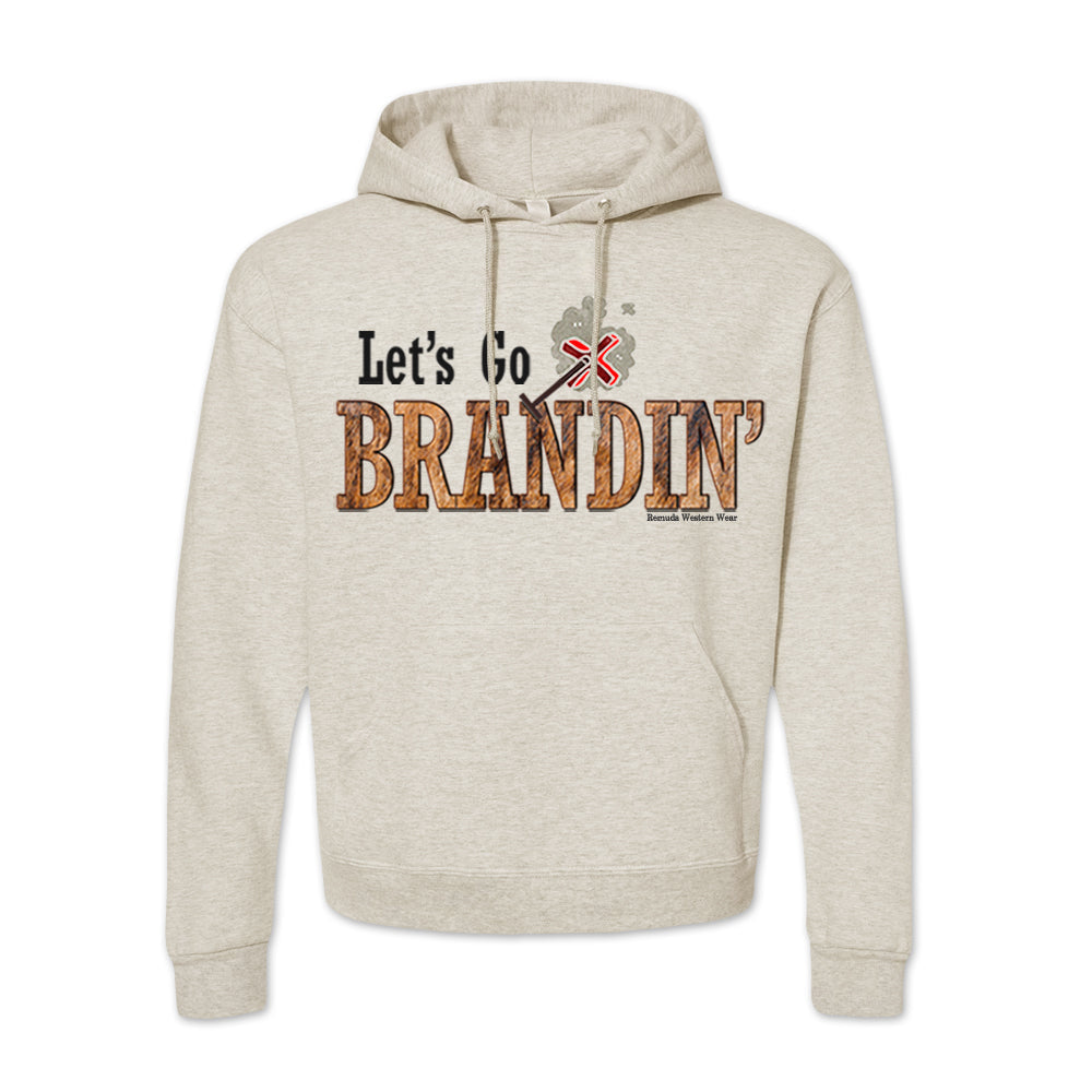 LET'S GO BRANDIN' Adult Unisex Western Pullover Hoodie
