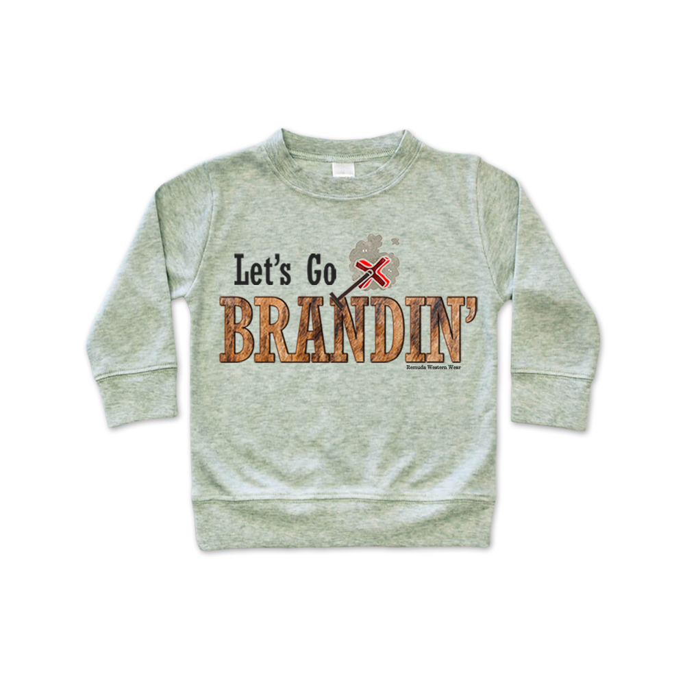LET'S GO BRANDIN' Infant Western Pullover