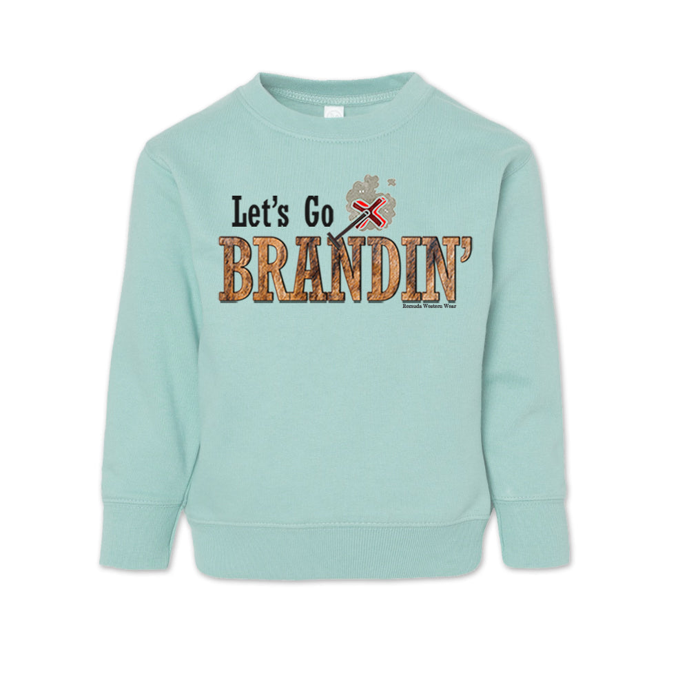 LET'S GO BRANDIN' Toddler Western Sweatshirt