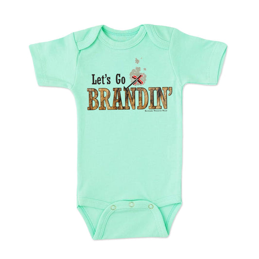 LET'S GO BRANDIN' Infant Western One Piece Romper