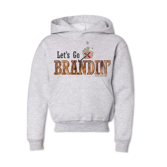 LET'S GO BRANDIN' Youth Western Pullover Hoodie