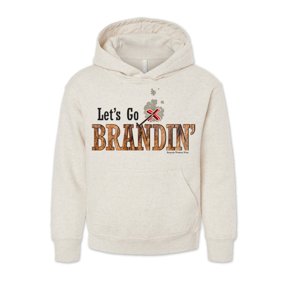 LET'S GO BRANDIN' Youth Western Pullover Hoodie