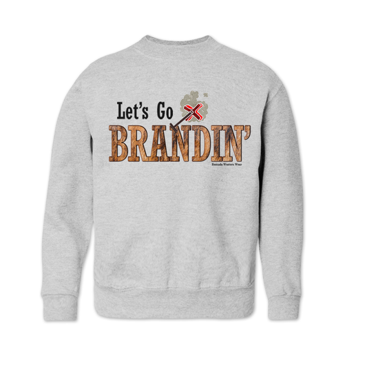 LET'S GO BRANDIN' Youth Western Sweatshirt
