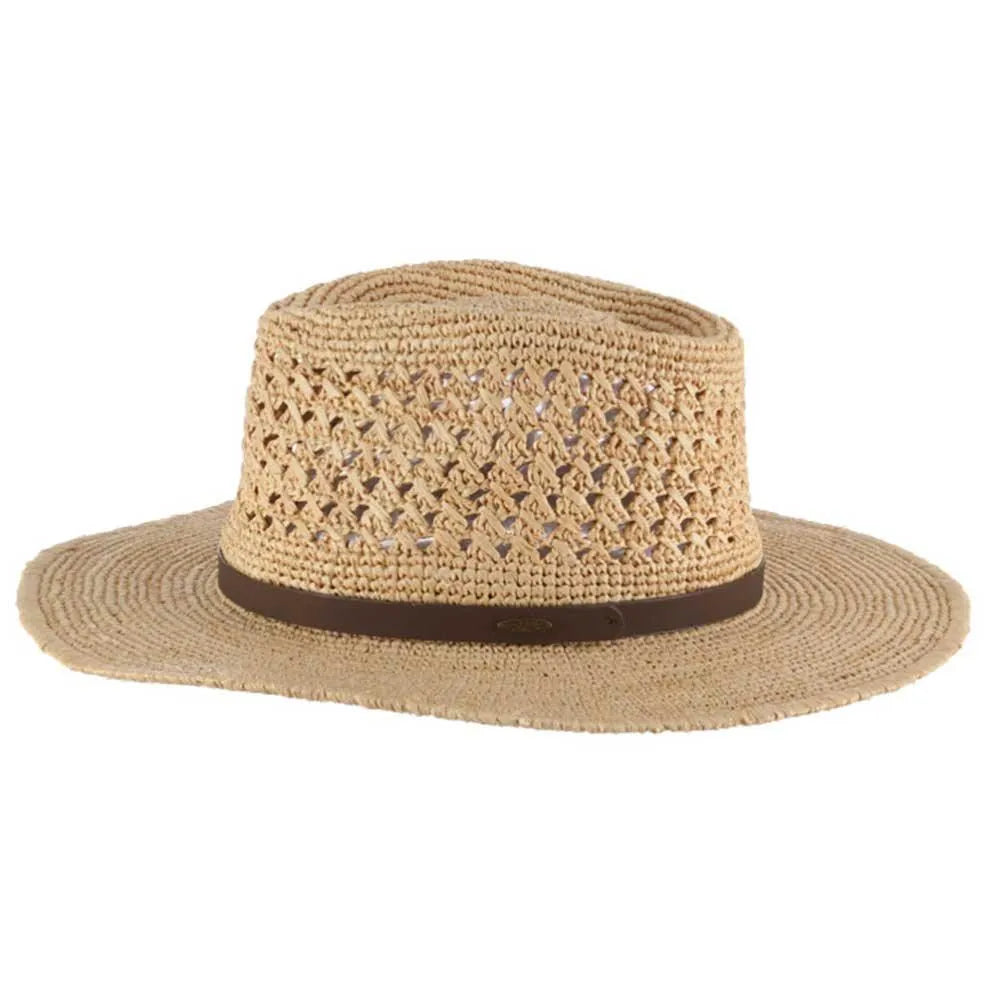 Scala Puerto- Straw Fedora Hat