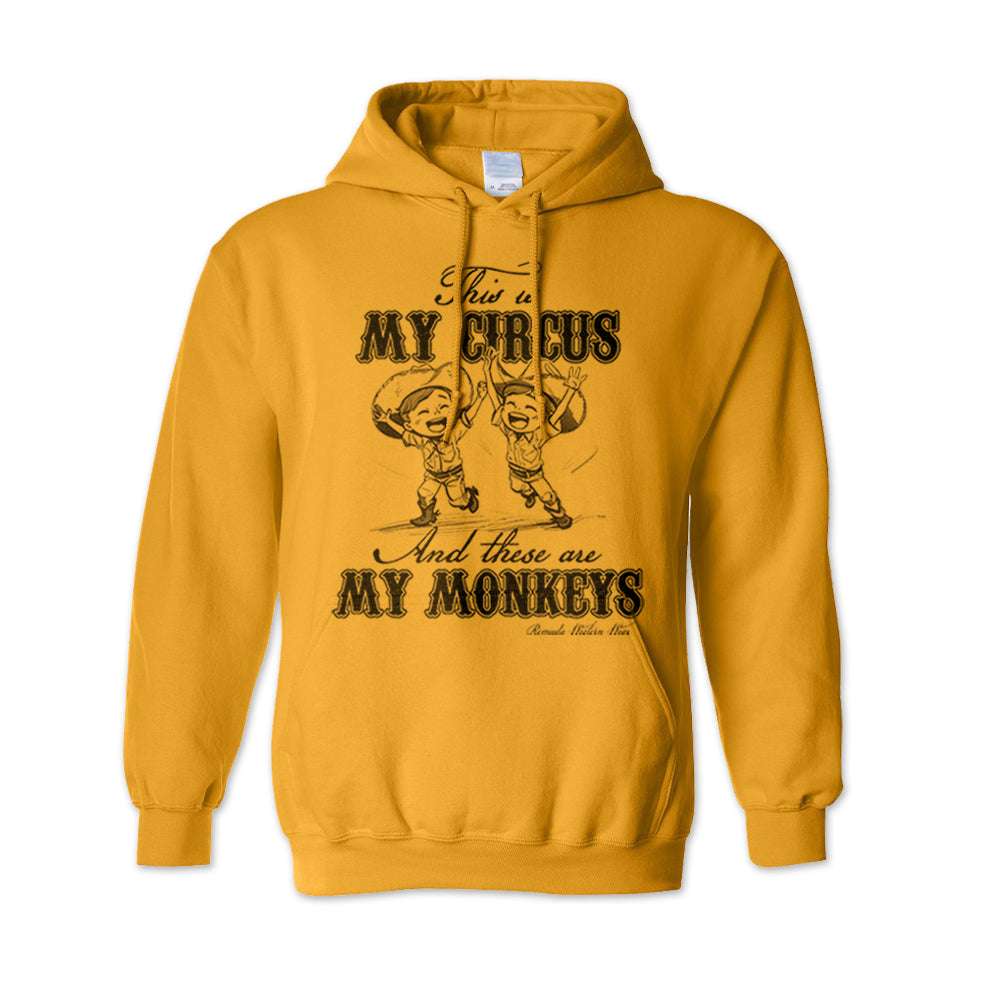 My Circus My Monkeys - Adult Unisex Western Pullover Hoodie