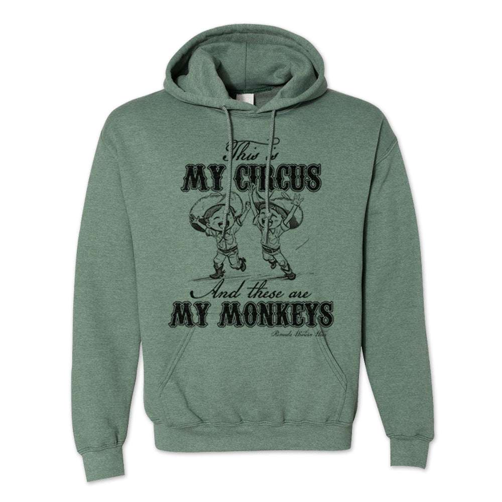 My Circus My Monkeys - Adult Unisex Western Pullover Hoodie