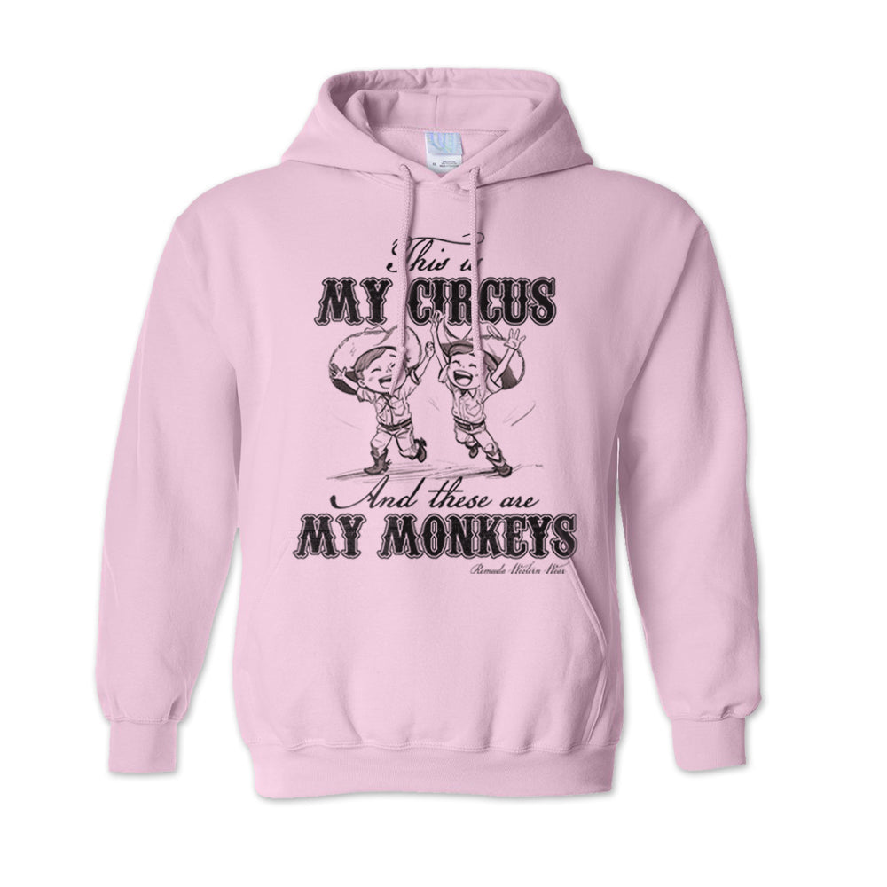 My Circus My Monkeys - Adult Unisex Western Pullover Hoodie