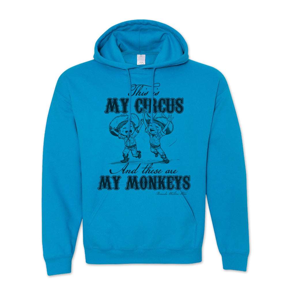 My Circus My Monkeys - Adult Unisex Western Pullover Hoodie