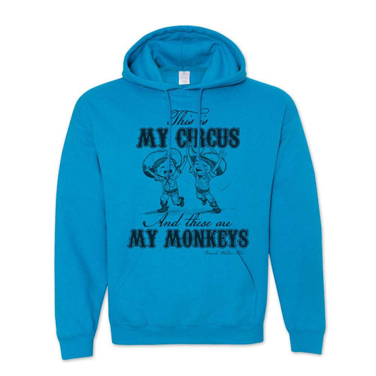 My Circus My Monkeys - Adult Unisex Western Pullover Hoodie