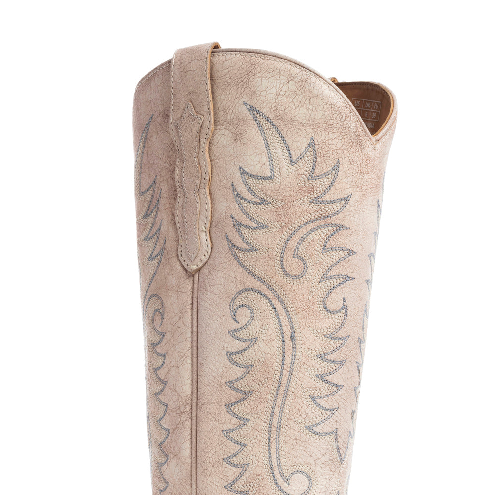 Myra Sylvia Prairie ivory boots additional view