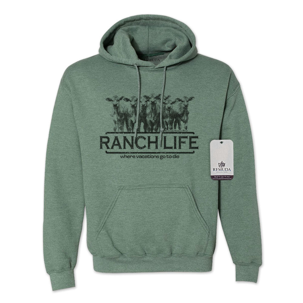 Ranch Life: Where Vacations Go To Die - Adult Unisex Western Hoodie