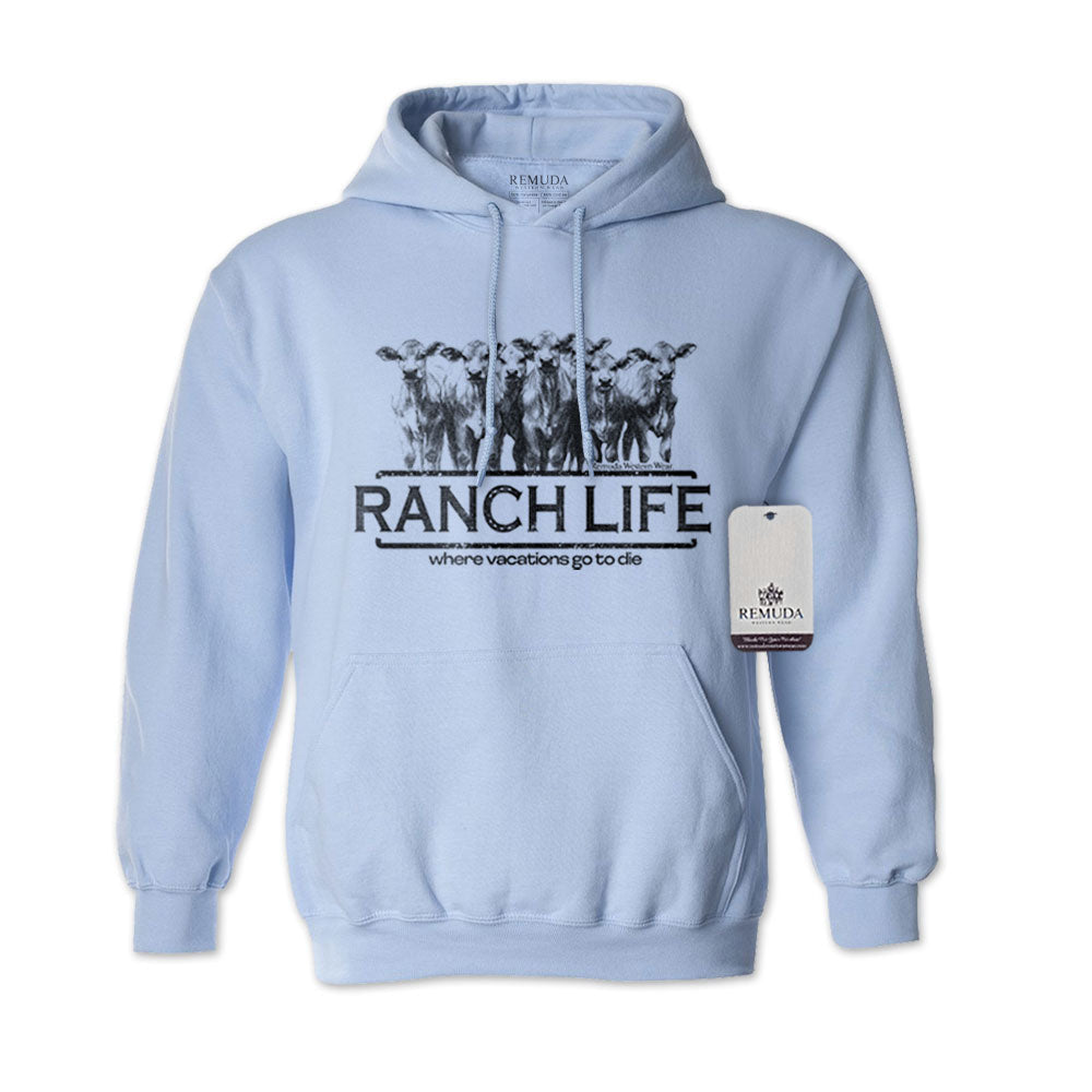 Ranch Life: Where Vacations Go To Die - Adult Unisex Western Hoodie