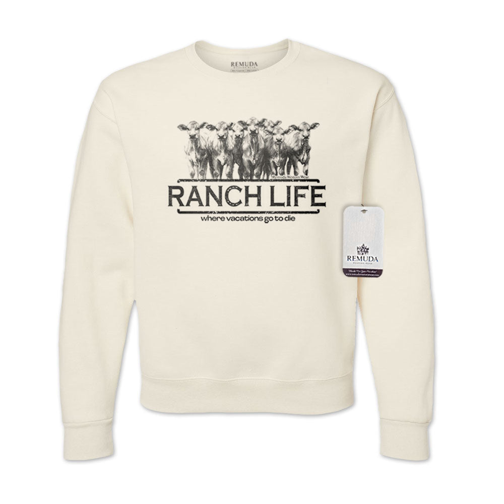 Ranch Life: Where Vacations Go To Die - Adult Unisex Western Sweatshirt