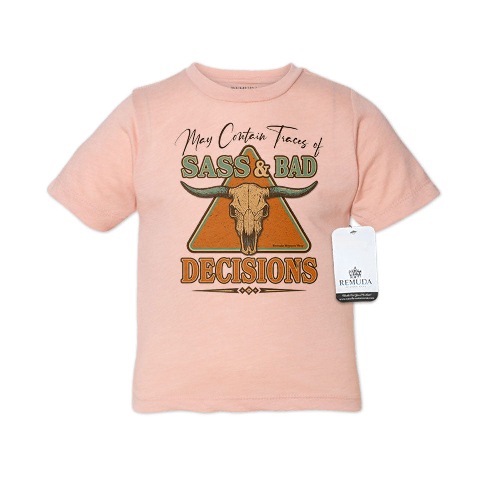 Sass & Bad Decisions - Western Toddler Tee T-Shirt