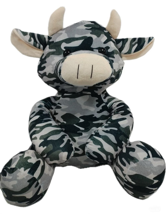 Farm Pal Plush Toy - Grey Camo Cow