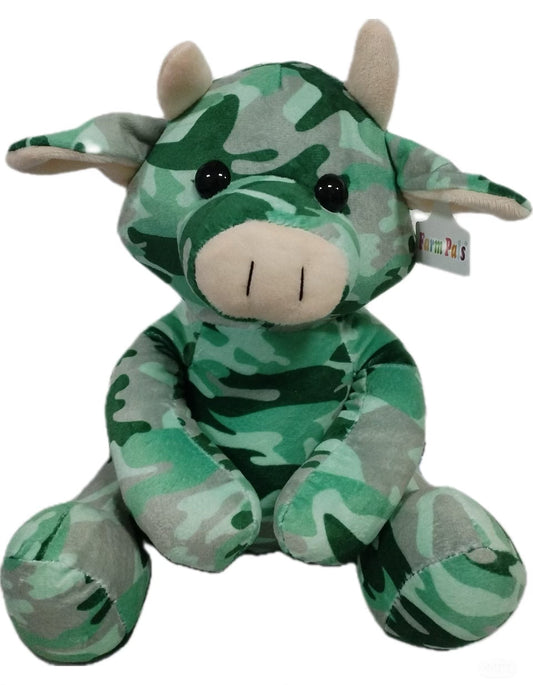 Farm Pal Plush Toy - Green Camo Cow