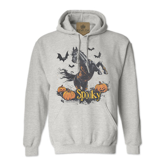 SPOOKY Adult Unisex Western Horse Halloween Pullover Hoodie