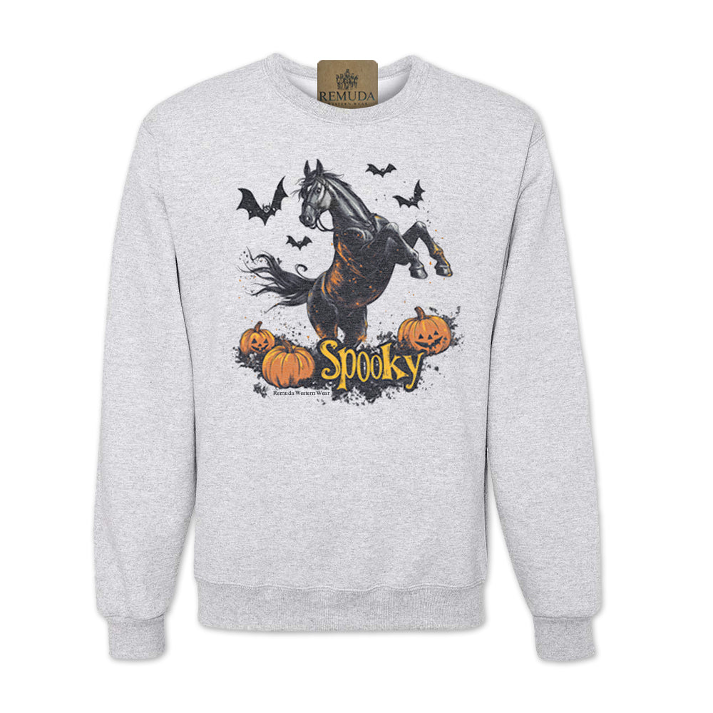 SPOOKY Western Horse Adult Unisex Halloween Sweatshirt