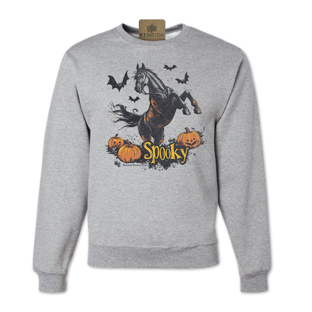 SPOOKY Western Horse Adult Unisex Halloween Sweatshirt