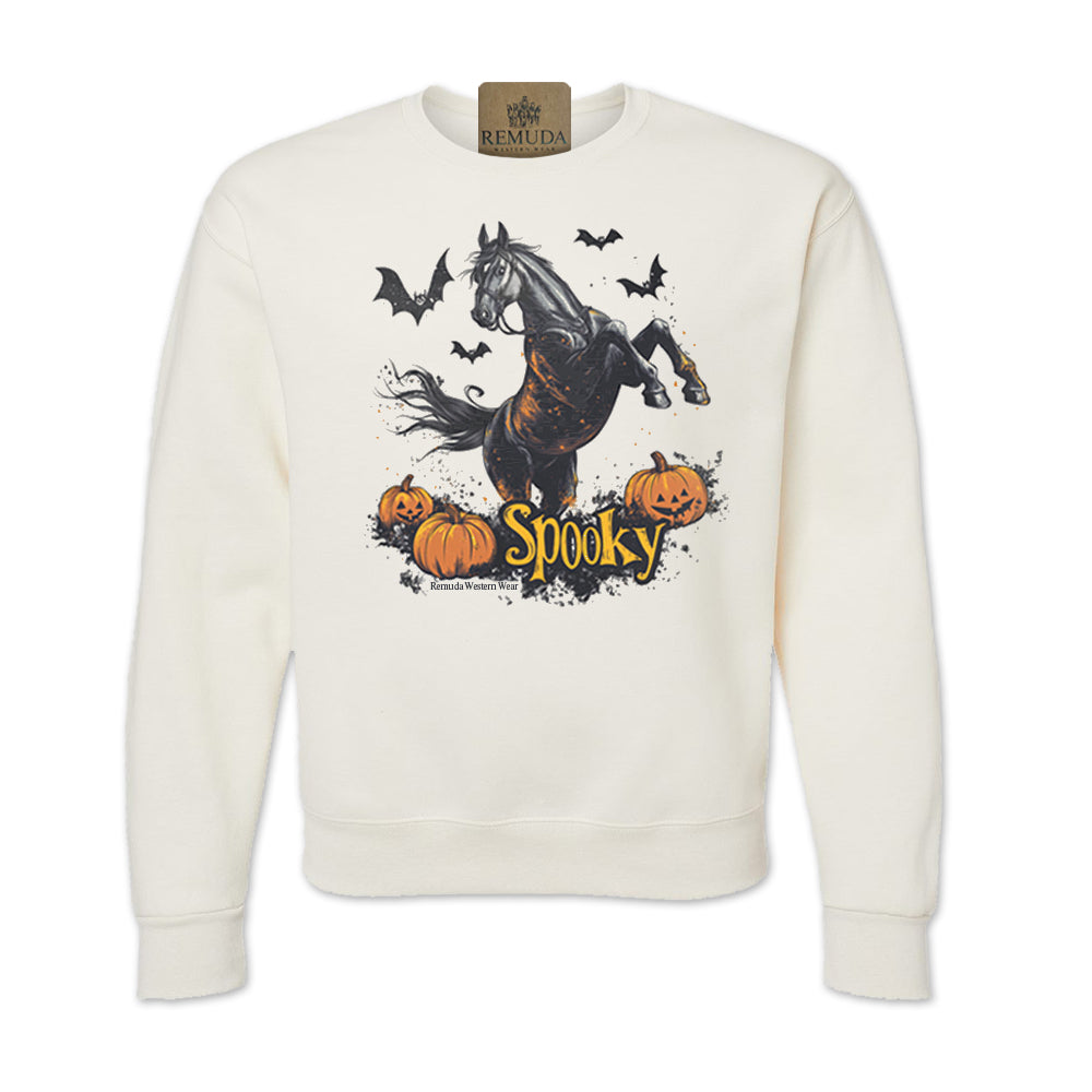 SPOOKY Western Horse Adult Unisex Halloween Sweatshirt