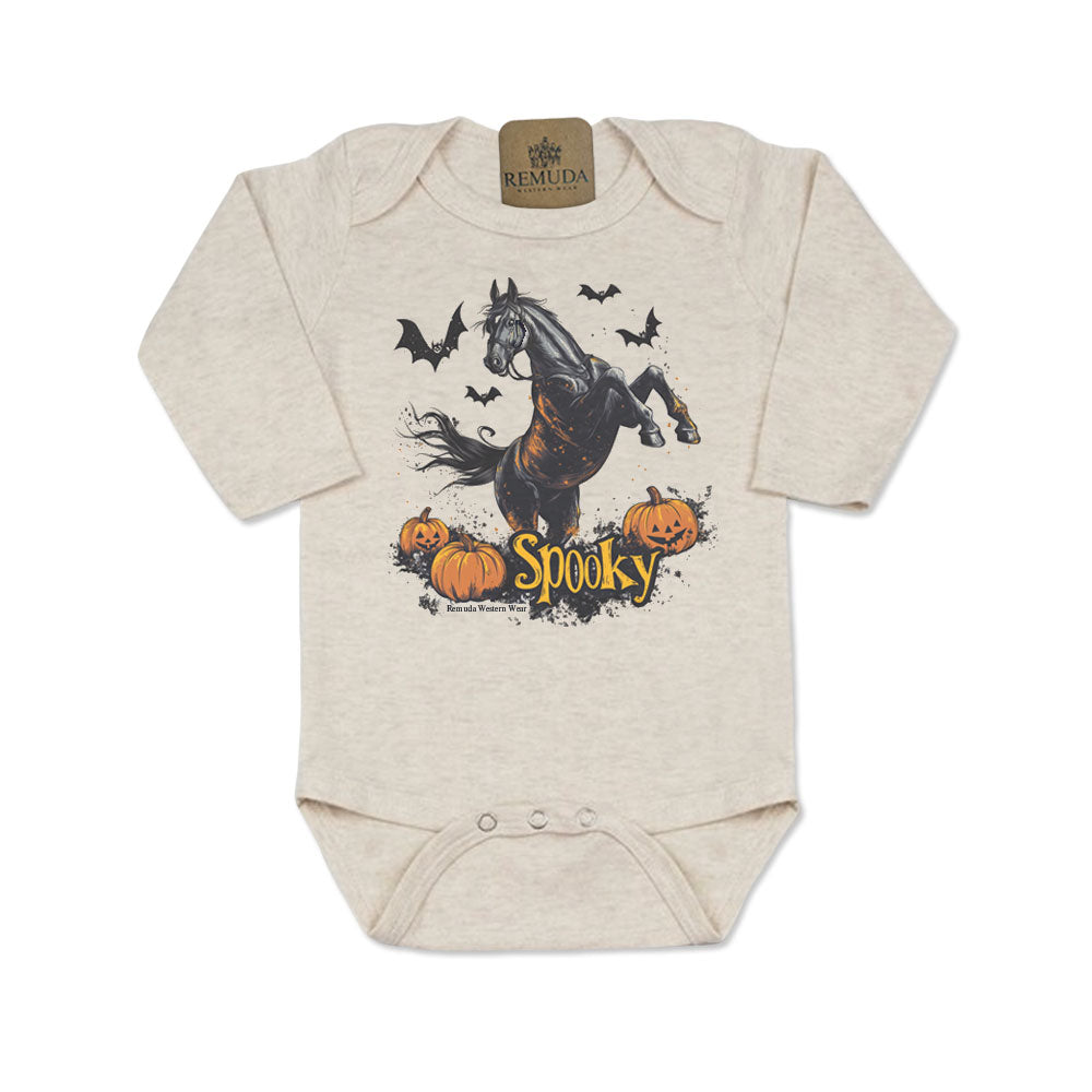 SPOOKY Horse Infant Western One Piece Halloween Romper