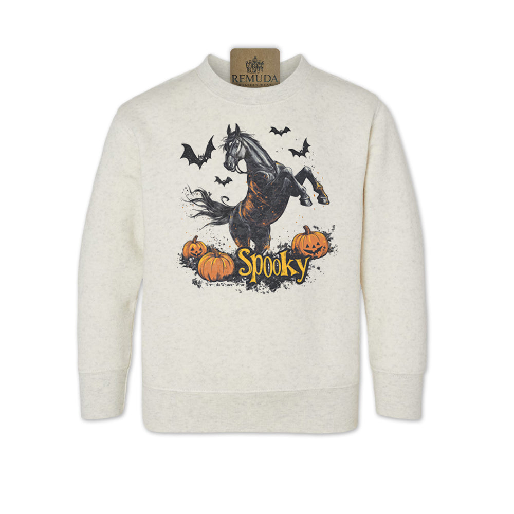 SPOOKY Western Horse Toddler Halloween Sweatshirt