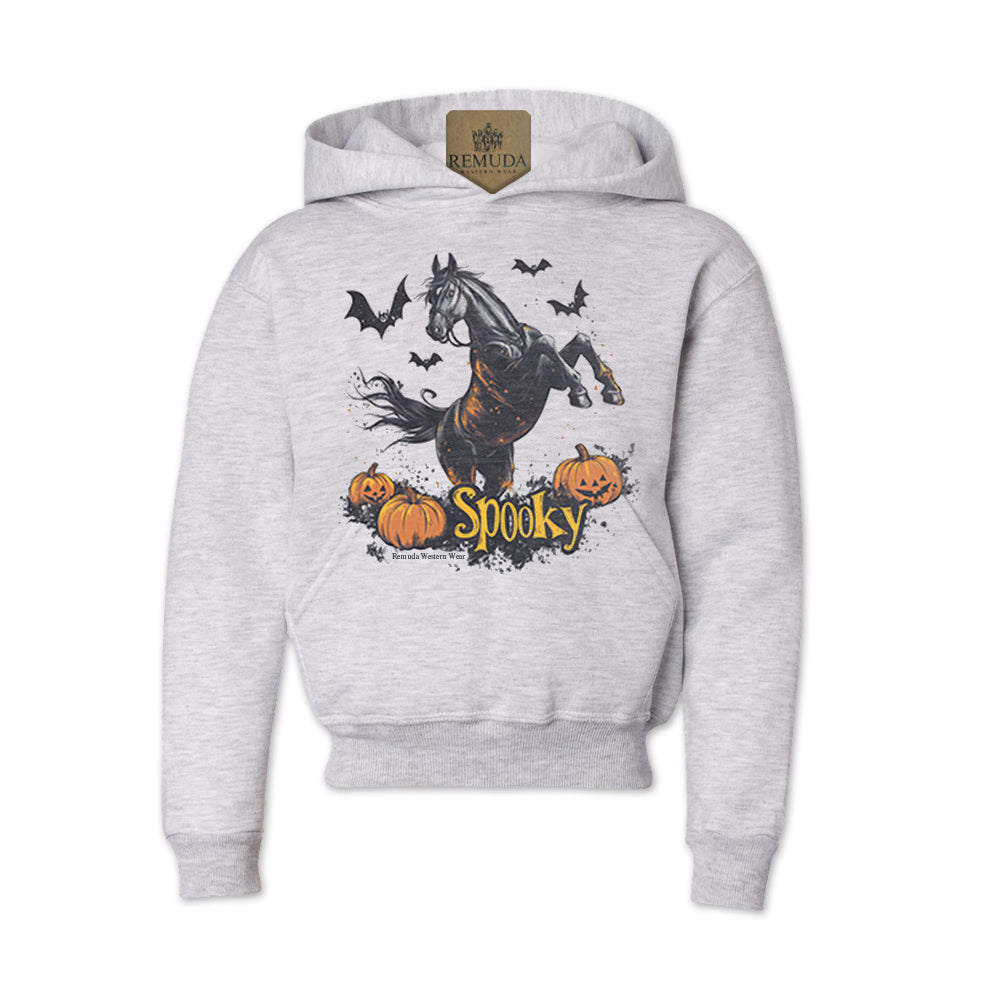 SPOOKY Youth Western Horse Pullover Halloween Hoodie