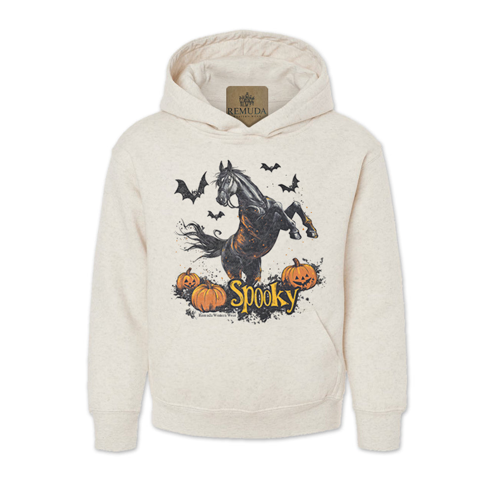 SPOOKY Youth Western Horse Pullover Halloween Hoodie
